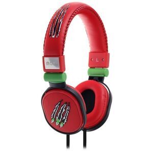 Moki Popper Kids Headphones in Red Claw